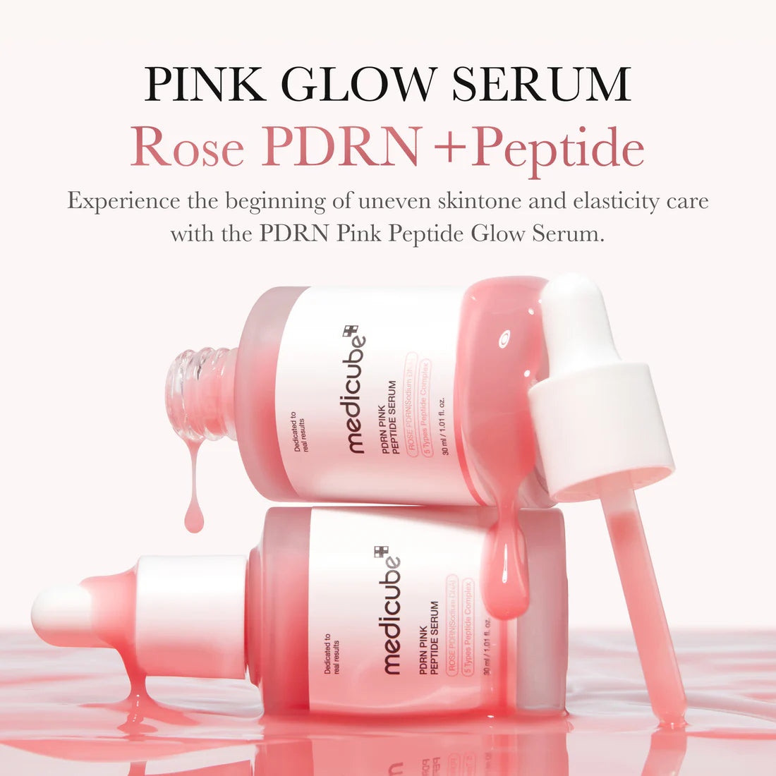 Medicube- PDRN Pink Peptide Serum (Rose Vegan)