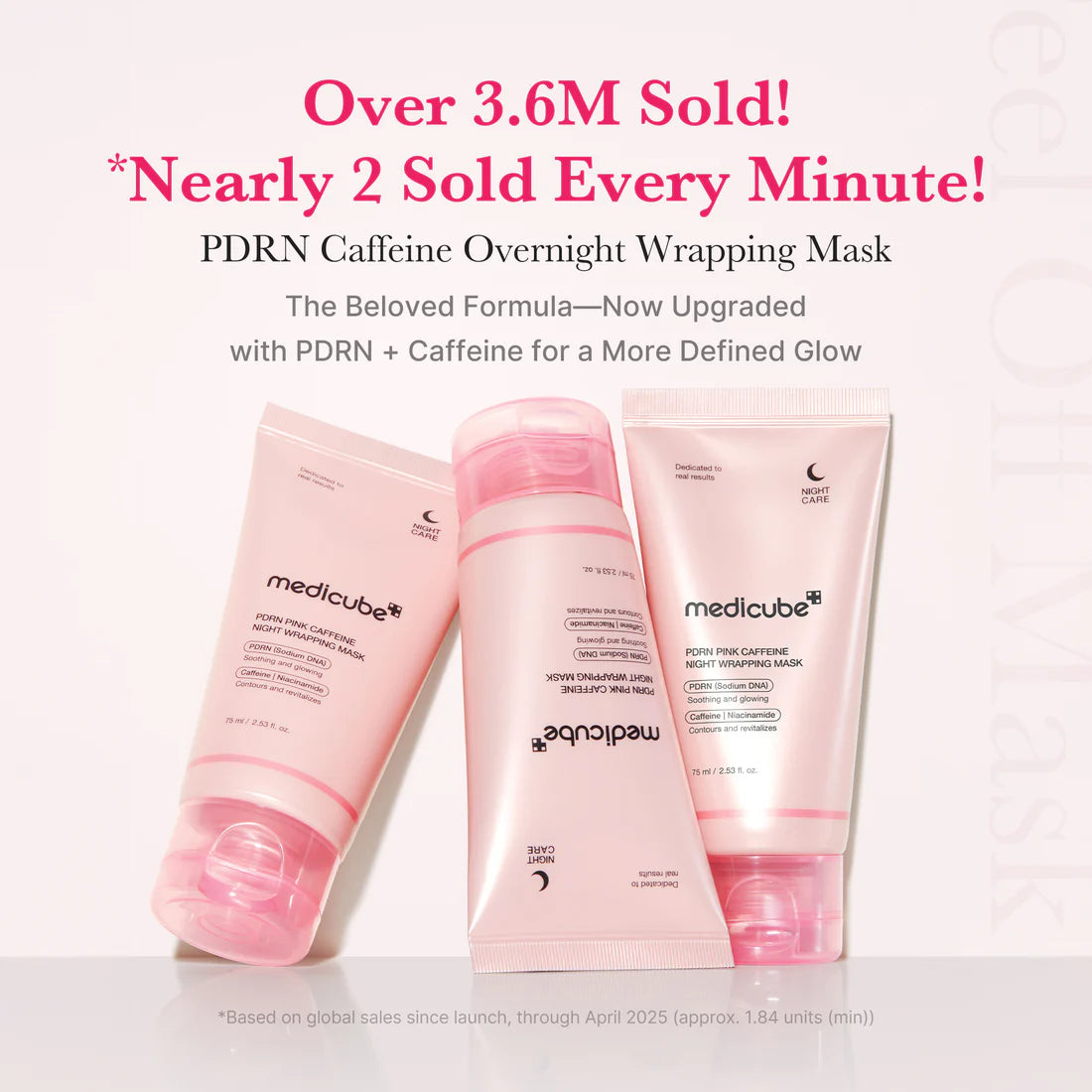 Medicube- PDRN Pink Caffeine Overnight Wrapping Mask