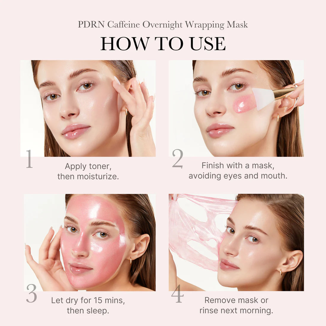 Medicube- PDRN Pink Caffeine Overnight Wrapping Mask