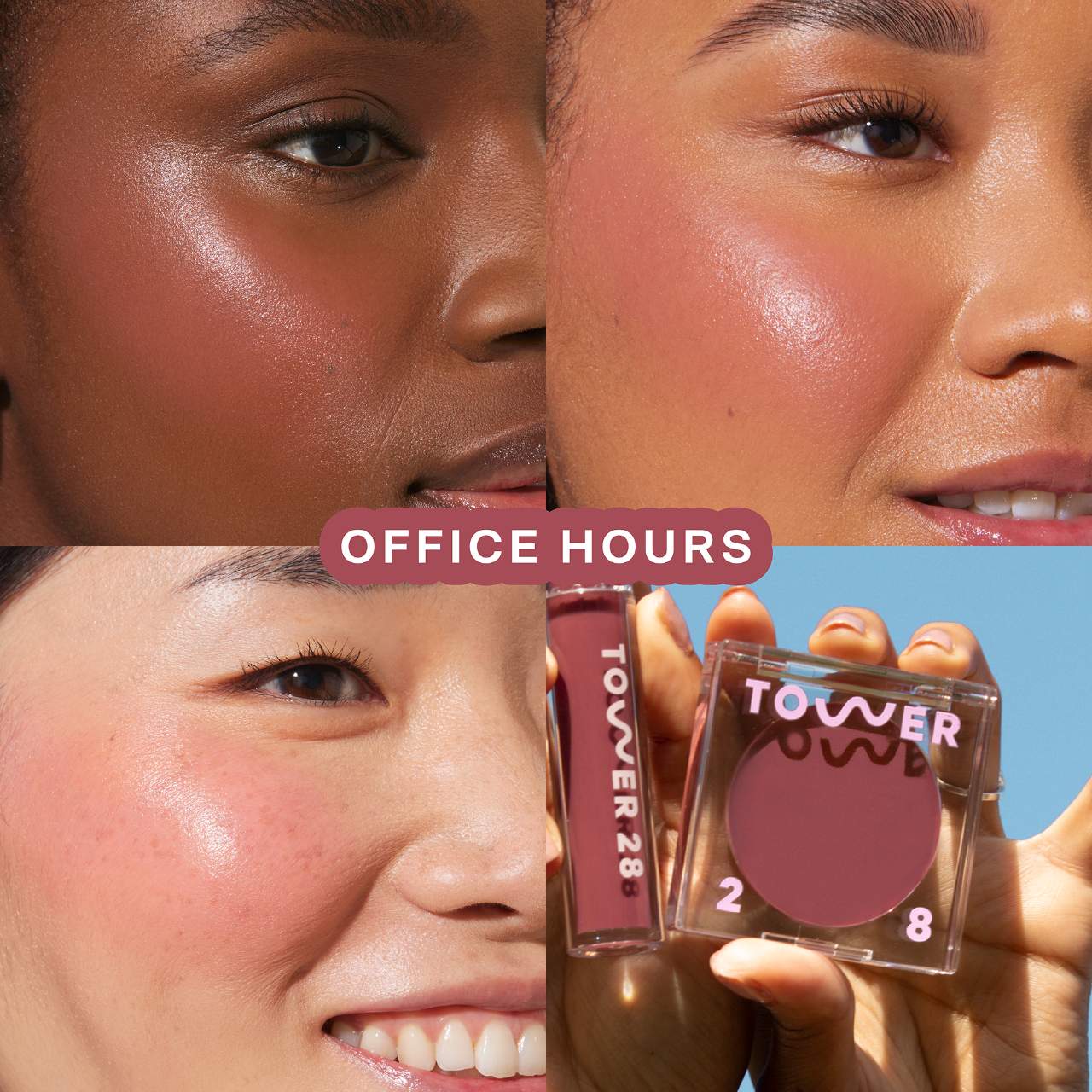 BeachPlease Lip + Cheek Dewy Cream Blush - Office hour