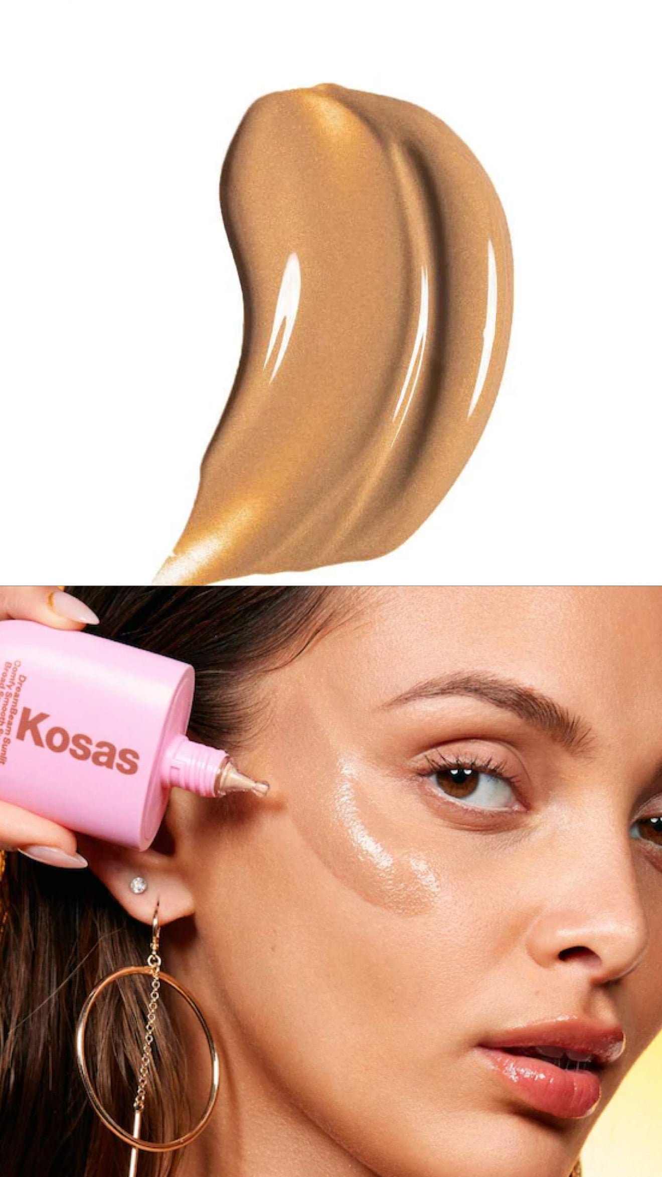 Kosas- Dreambeam silicon free mineral sunscreen SPF 40 with ceramides and peptides