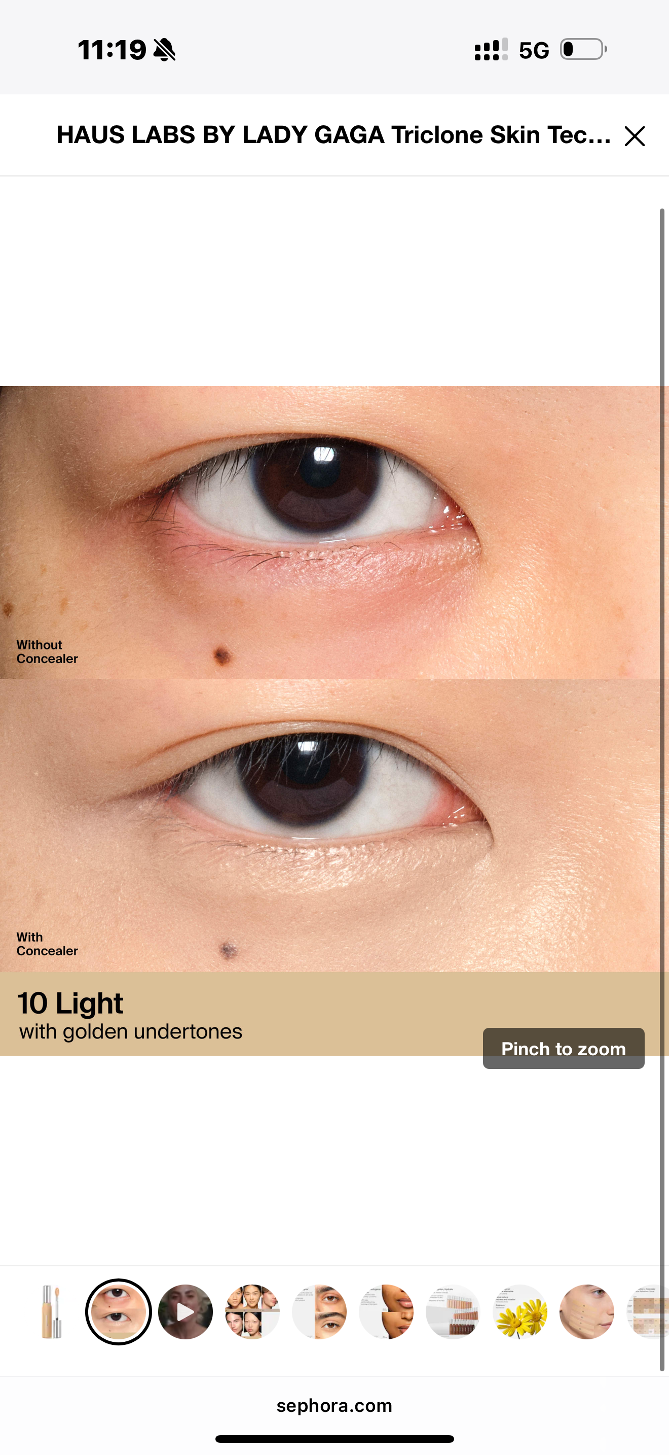 Haus Labs- Triclone Skin Tech Hydrating + De-puffing Concealer with Fermented Arnica