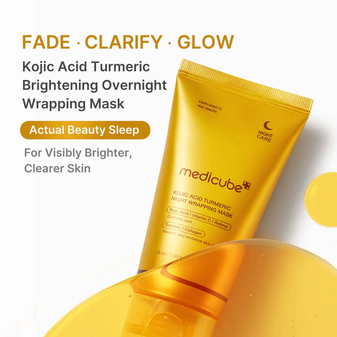 Medicube- Kojic Acid Turmeric Overnight Wrapping Mask