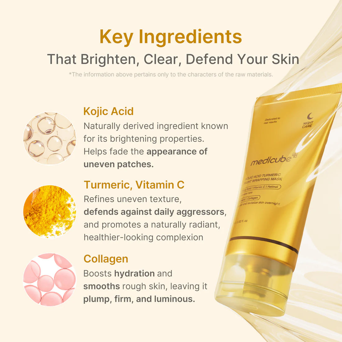 Medicube- Kojic Acid Turmeric Overnight Wrapping Mask