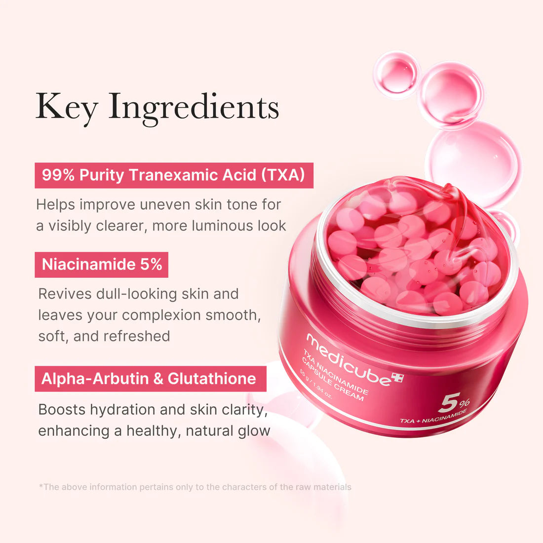 Medicube- TXA Niacinamide Capsule Cream