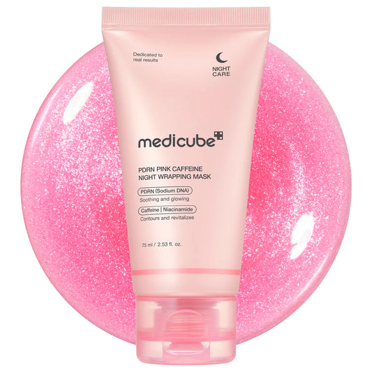 Medicube- PDRN Pink Caffeine Overnight Wrapping Mask