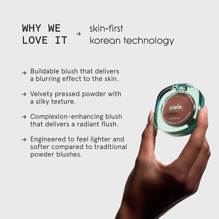 Ciele- flush & PROTECT SPF 45+ powder blush (Chill)