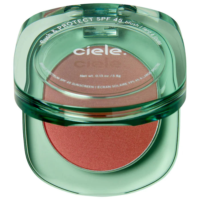 Ciele- flush & PROTECT SPF 45+ powder blush (Ruddy)
