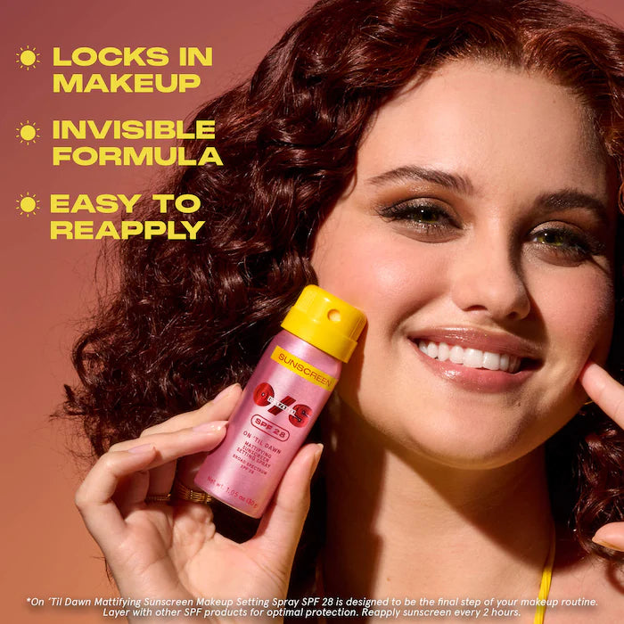 One Size- On 'Til Dawn Mattifying Sunscreen Makeup Setting Spray SPF 28 (142mL)