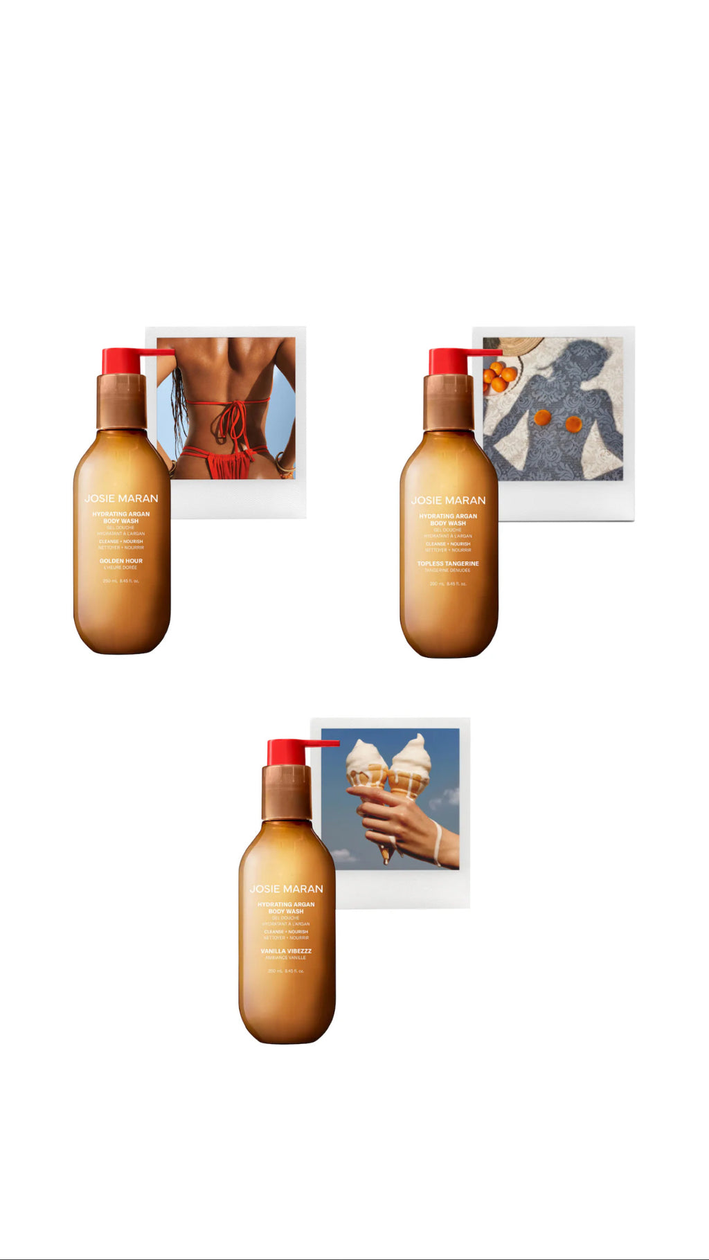 Josie Maran- Hydrating + Cleansing Argan Refillable Body Wash