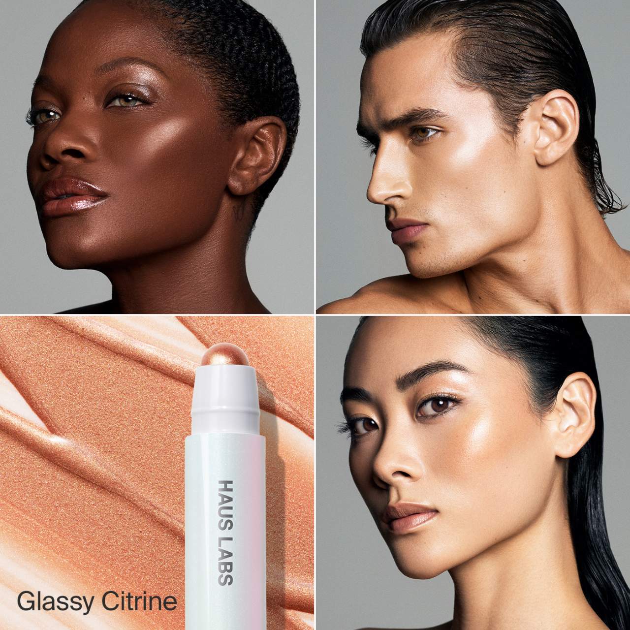 Haus labs glassy balm highlighter stick-Glassy Cirtrine (yellow gold)