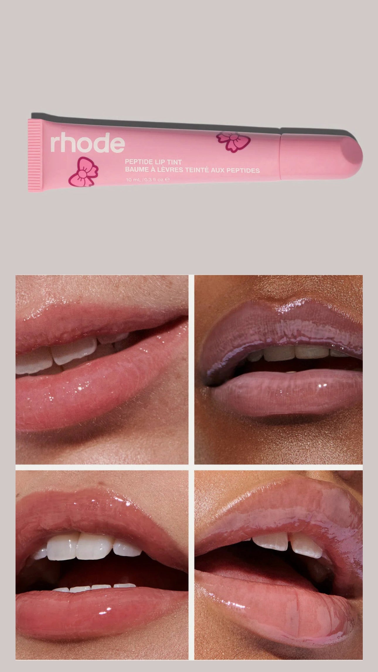 Rhode- Scented peptide lip tint