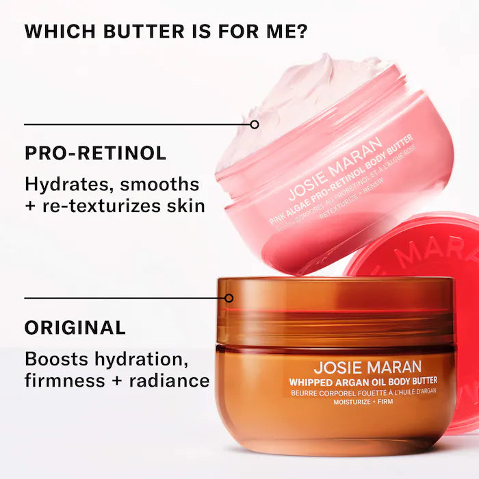 Josie Maran- Pink Algae Pro-Retinol Body Butter for Anti-Aging and KP
