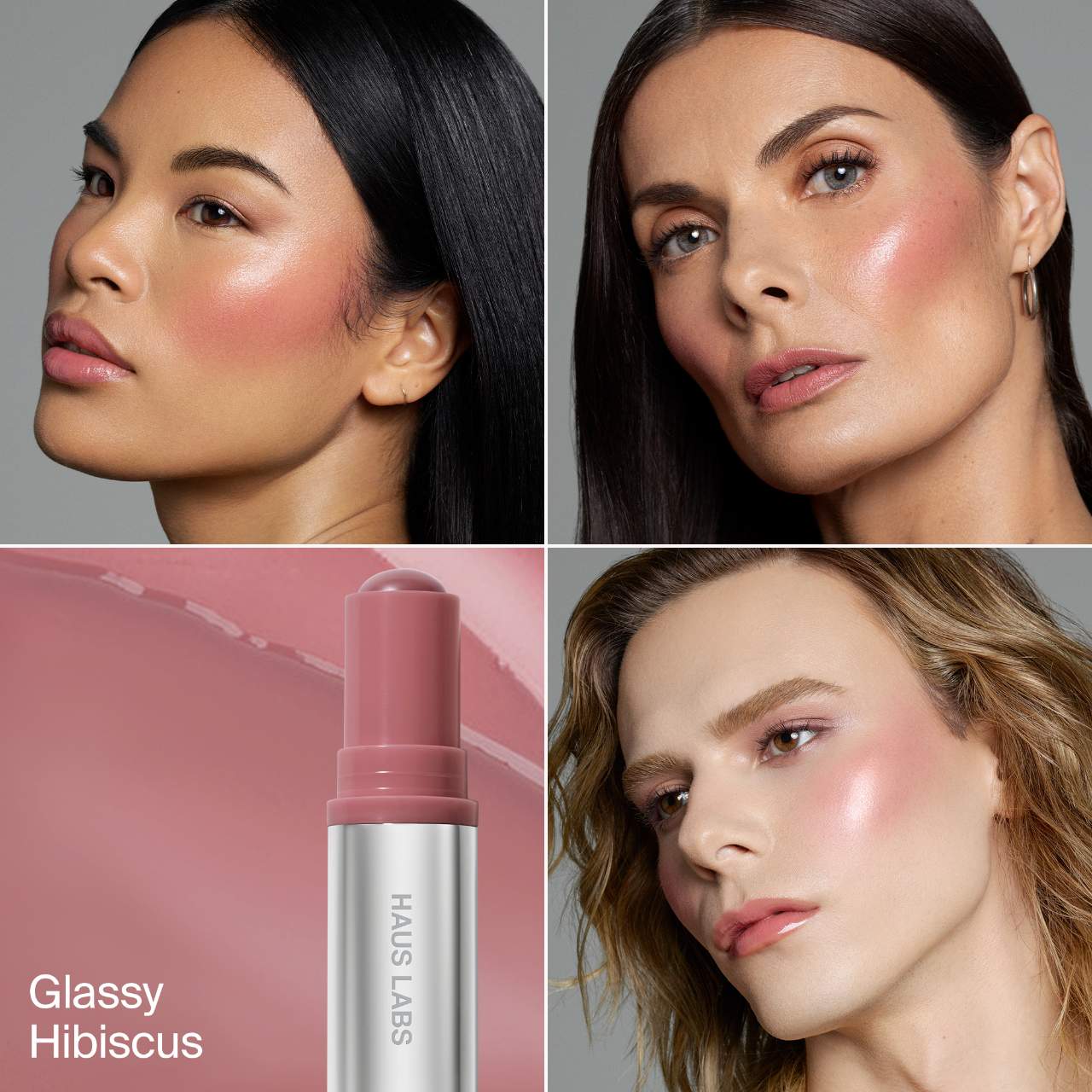 Color Fuse Longwear Hydrating Glassy Lip + Cheek Blush Balm Stick-glassy hibiscus