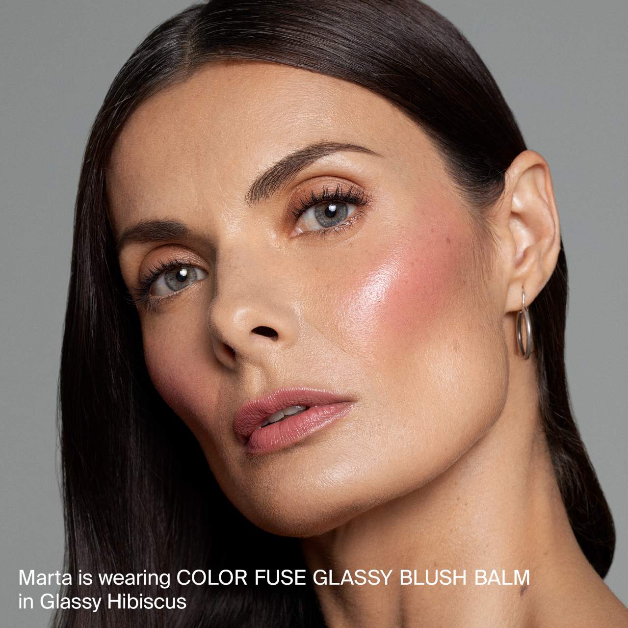 Color Fuse Longwear Hydrating Glassy Lip + Cheek Blush Balm Stick-glassy hibiscus