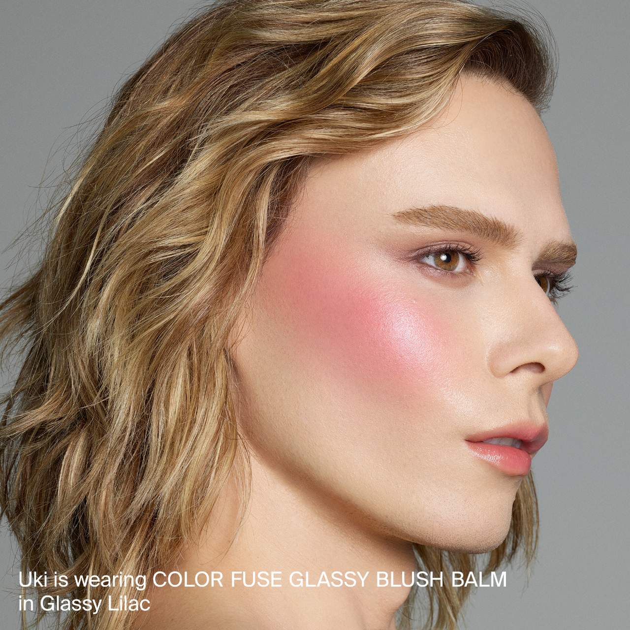 Color Fuse Longwear Hydrating Glassy Lip + Cheek Blush Balm Stick-glassy lilac