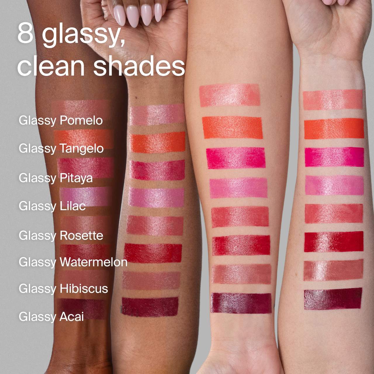 Color Fuse Longwear Hydrating Glassy Lip + Cheek Blush Balm Stick-glassy acai